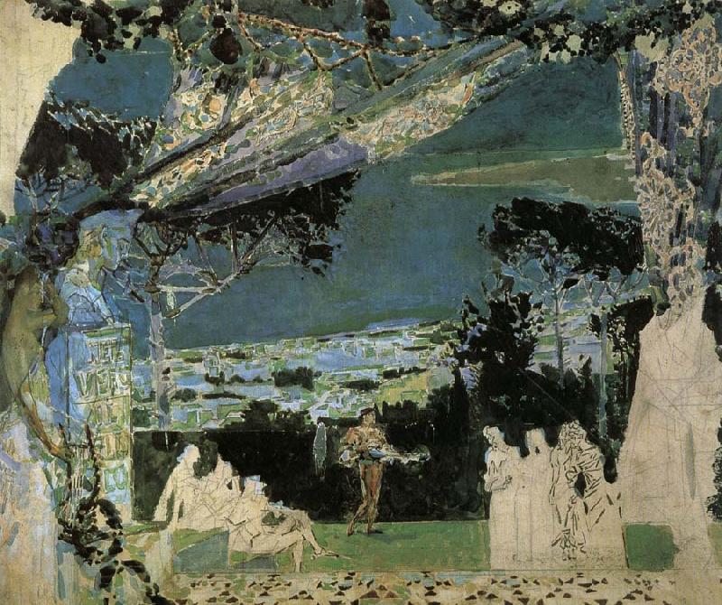 Mikhail Vrubel Italy.A.Night in Naples oil painting image